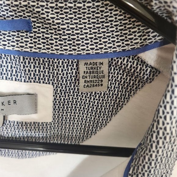 Ted Baker London Short Sleeve Polo in White, Size 4 - Picture 7 of 8